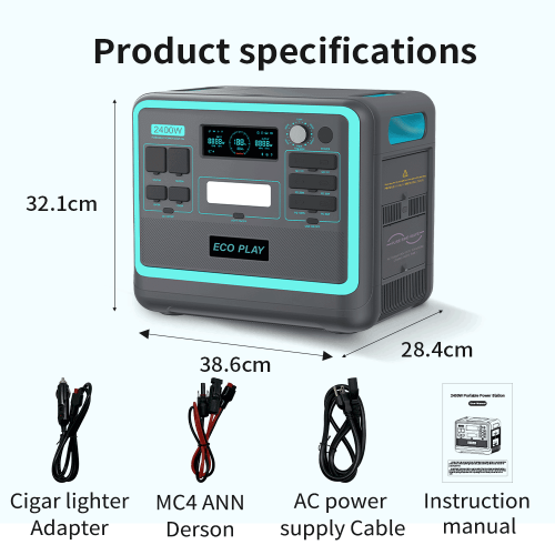 Portable Power Station; 2048Wh LiFePO4 Battery Backup; 1.8H Fast Charging; 2400W AC Outlets(4800W Peak); 25A RV Output; Solar Generator for Outdo Portable Power Station; 2048Wh LiFePO4 Battery Backup; 1.8H Fast Charging; 2400W AC Outlets(4800W Peak); 25A RV Output; Solar Generator for Outdo